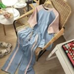 Baggy Tracksuit Set (Sky & Pink)