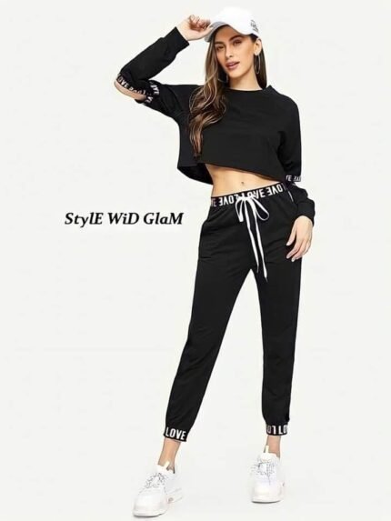 Premium Casual 2-piece Outfit Set Long Sleeve Top+Pant Set