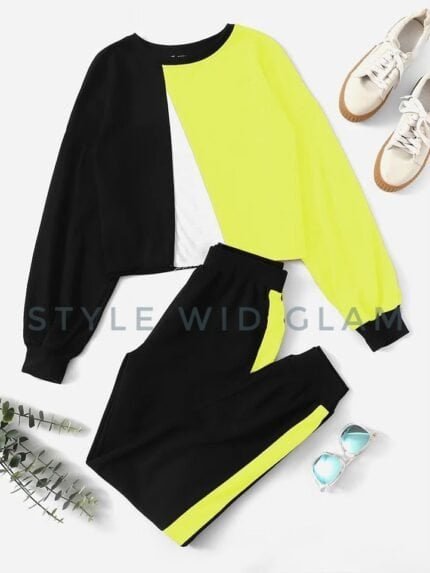 Two piece Tracksuit Set ( T shirt and Pant)