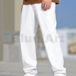 Street Style Premium Baggy Jeans (White)