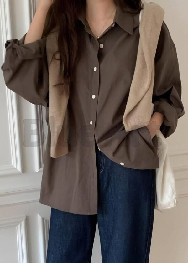 Elegant Shirts For Modern Girls (Brown)