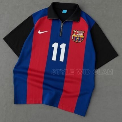 Barcelona Retro Cotton Home Soccer Shirt