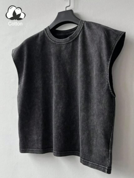 Men's Summer Casual Loose Fit Crew Neck Tank Top