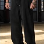 Baggy Loose Sylish Street Trouser Pants (Black Color)