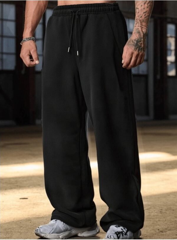 Baggy Loose Sylish Street Trouser Pants (Black Color)