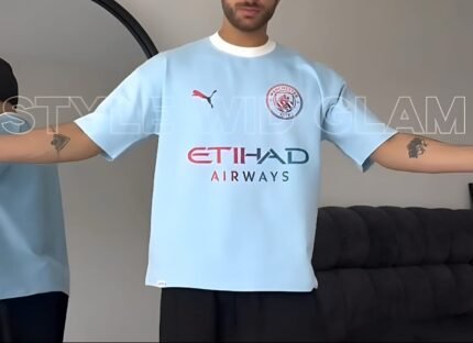 Elevate Your Game – Premium Knit Cotton T shirt with Boldness