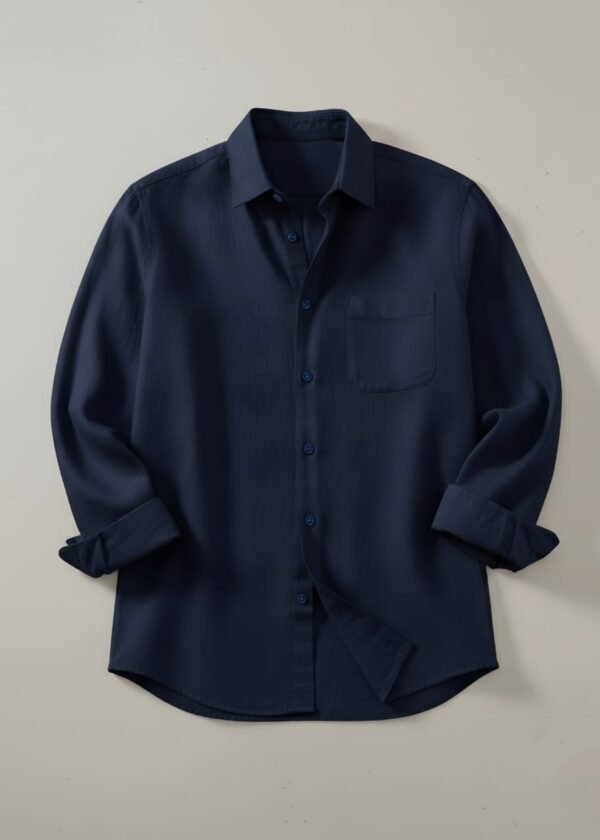 Premium Casual Shirt ( Deepest Navy)