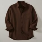 Premium Casual Shirt ( Darkest Brown)