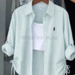 Premium Ladies Shirt with inner (Logo Printed) - Light Mint