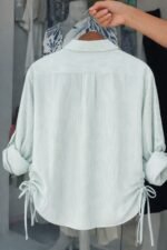 Premium Ladies Shirt with inner (Logo Printed) - Light Mint - Image 2