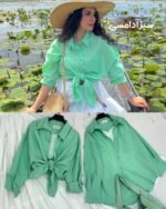 Premium Solid Shirt with inner ( Paste Green)