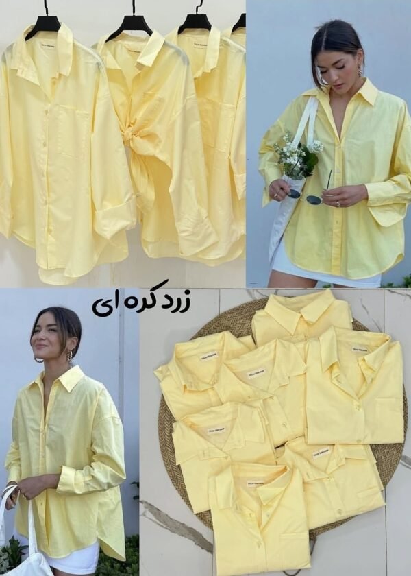 Premium Solid Shirt with inner ( Light yellow)
