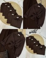 Premium Solid Shirt with inner ( Dark Brown)