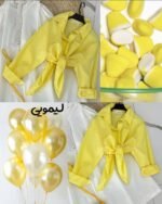 Premium Solid Shirt with inner ( Yellow )