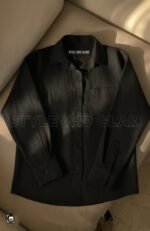 বসন্ত হাওয়া সুতি শার্ট -" Minimalist Comfort" (Black)