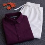 🔥 SMART MEN’S COMBO OFFER 🔥 (Deep Maroon and White Combo)