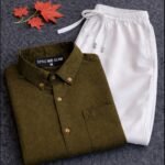 🔥 SMART MEN’S COMBO OFFER 🔥 (Olive and White Combo)