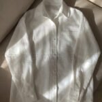 বসন্ত হাওয়া সুতি শার্ট -" Minimalist Comfort" (White)