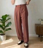Formal Baggy Pant (Muted Mauve Color)