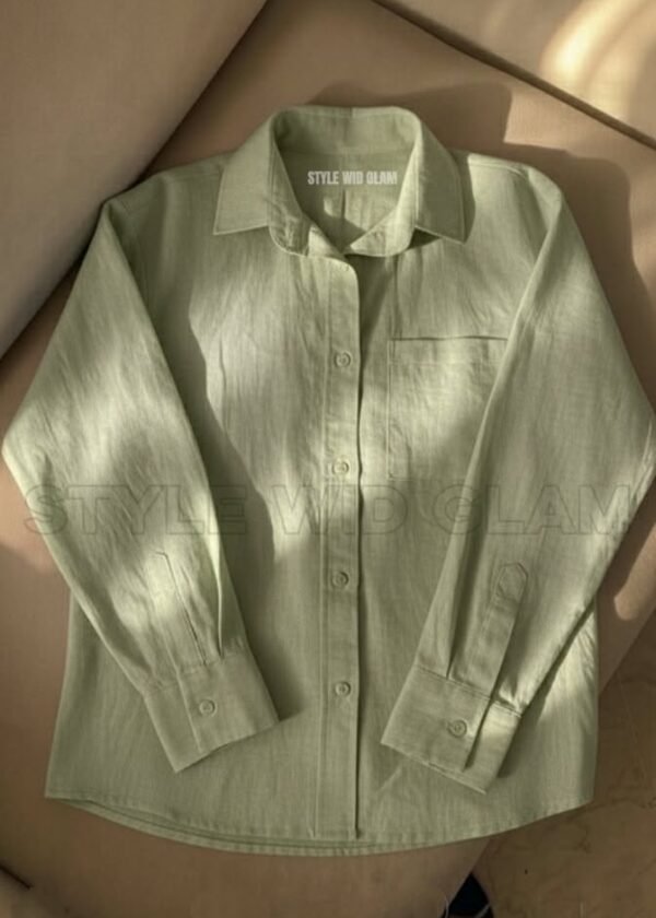 বসন্ত হাওয়া সুতি শার্ট -" Minimalist Comfort" (Olive)