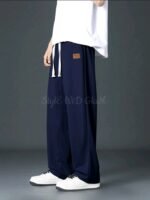 Baggy Loose Sylish Street Trouser Pants (Navy Color) - Image 4