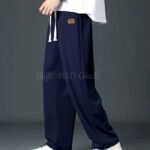 Baggy Loose Sylish Street Trouser Pants (Navy Color)