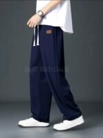 Baggy Loose Sylish Street Trouser Pants (Navy Color)