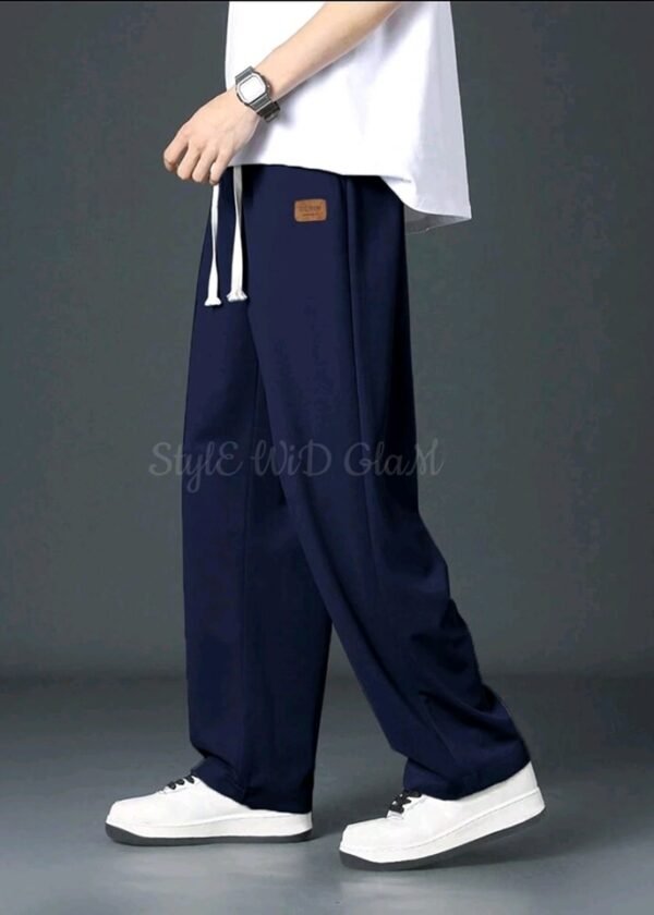 Baggy Loose Sylish Street Trouser Pants (Navy Color)
