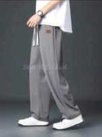Baggy Loose Sylish Street Trouser Pants (Ash Color) - Image 3