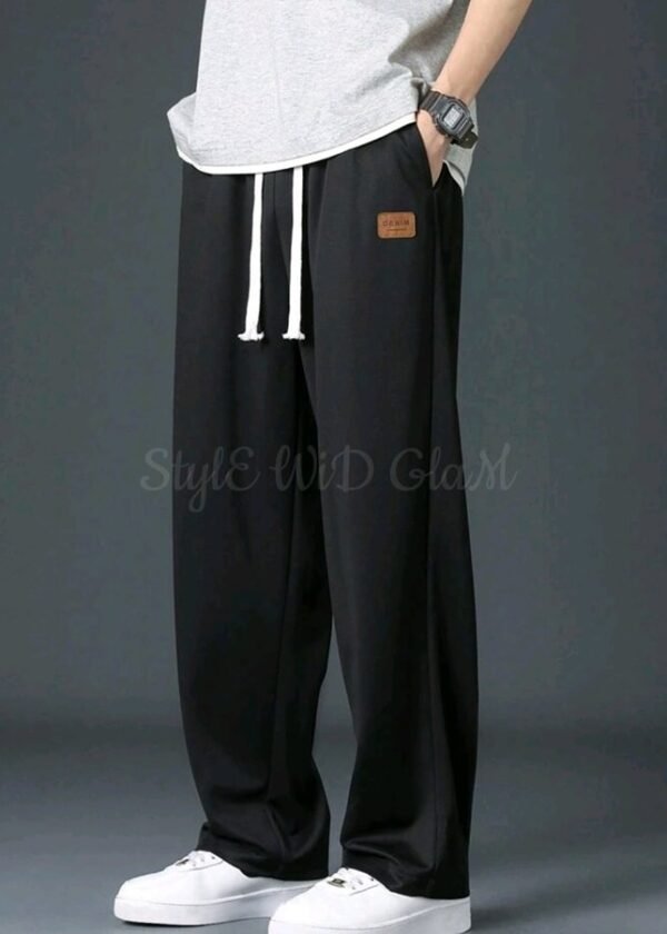 Baggy Loose Sylish Street Trouser Pants (Black Color)