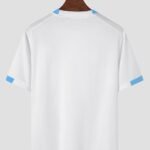 Men Stylish Pattern O Neck Soft Breathable Sports Skin Friendly Quick Dry T-Shirt - Image 2