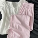 Pastel Pink Candy-Stripe Set