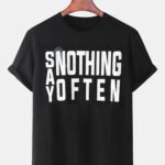 Cotton Slogan Print Round Neck Loose Short Sleeve T-Shirts