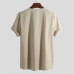 Men's Summer Cotton Comfy Solid Color Casual T-shirts - Image 2