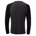 Men's Casual Slim Shirt Crew Neck Raglan Baseball Long Sleeve T-shirt Sports Tops - Image 2