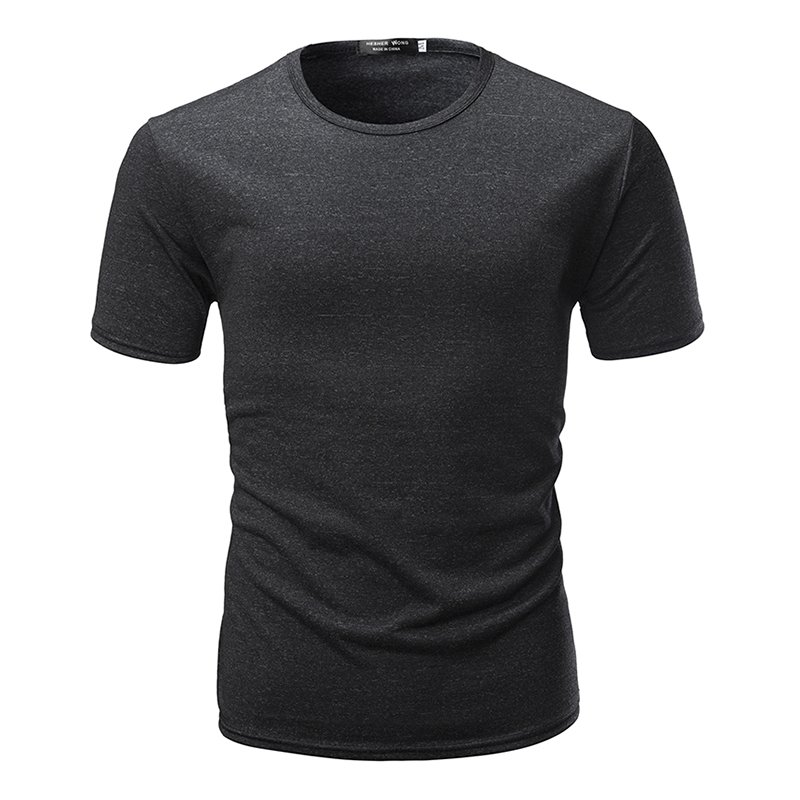 5d066ec4-d816-4d17-93b7-61c84fca1121 Summer Men's Cotton Short Sleeve T-shirts O-neck Slim Cotton Casual Tops - Image 1