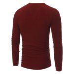 Men’s Brief Solid Color V-neck T-shirts - Image 2