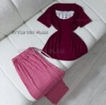 Cute Summer Trackset (Maroon ) - Image 2
