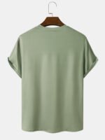 Men National Flag Stitching Short Sleeve Leisure All Matched T-Shirts - Image 2