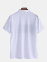 Men's Color Matching Short Sleeved Casual Fashion Cotton Golf Shirt - Image 2