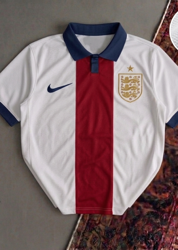 England Short Sleeves Polo Football Shirt - Regular Fit (Logo printed)